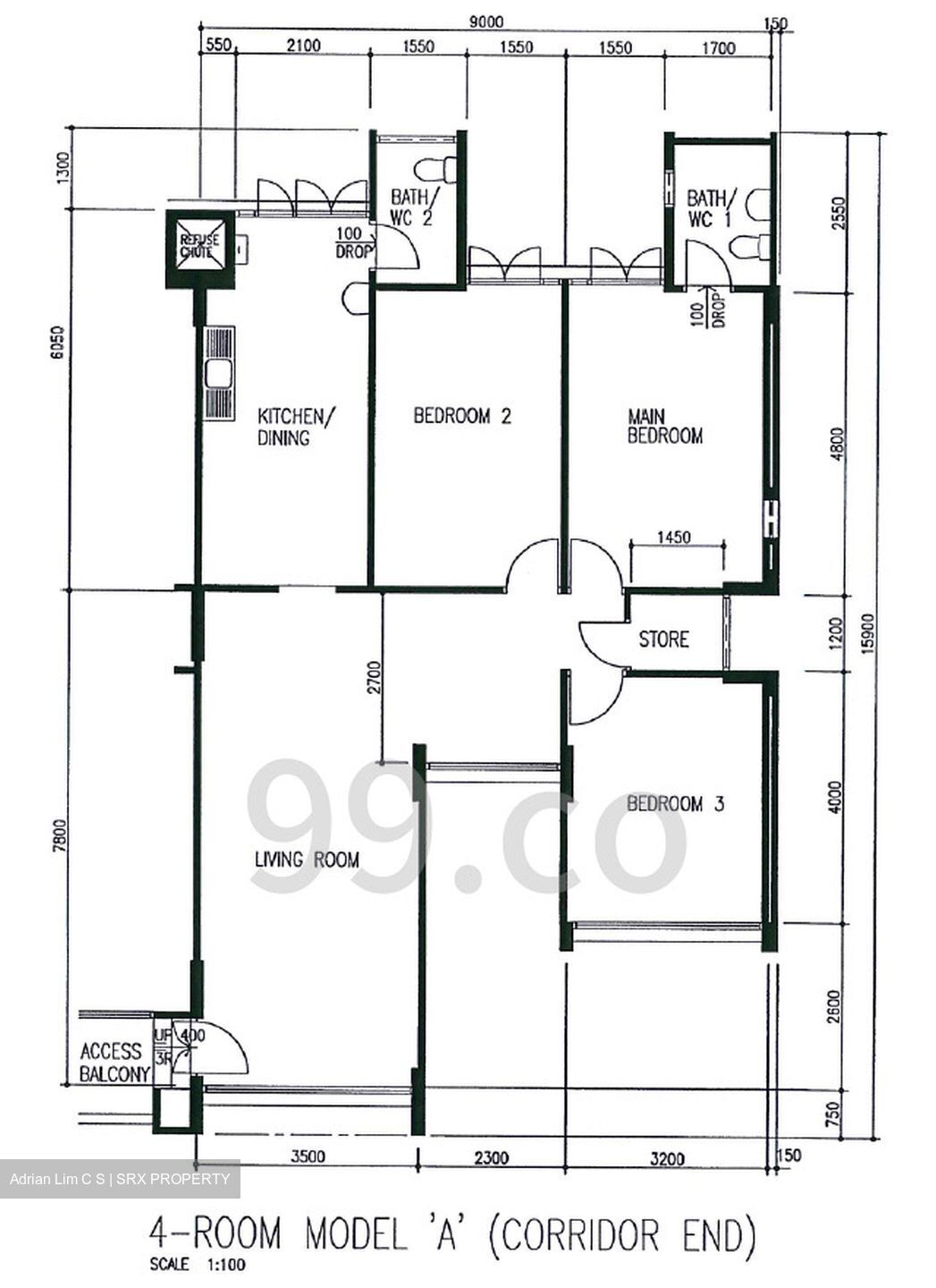 Blk 102 Bukit Purmei Road (Bukit Merah), HDB 4 Rooms #538440031